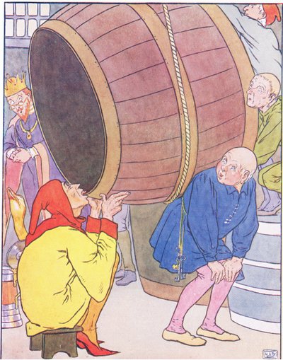 The Man Sat Down in Front of the Great Cask, and Drank and Drank by Leonard Leslie Brooke